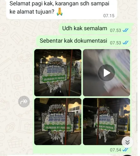 Pengiriman Papan Bunga Selamat Pecabean Pangkah